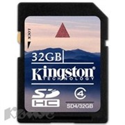 Карта памяти Kingston SDHC 32GB Class 4(SD4/32GB)
