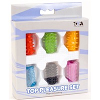 Toyfa набор насадок, цветные
6 штук, с шипами разного размера