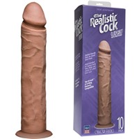 Doc Johnson  Vac-U-Lock The Realistic Cock Without Balls 27 см, коричневый
Реалистичный фаллоимитатор-насадка
