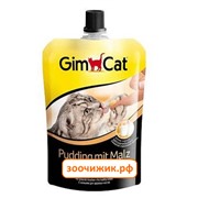 Лакомство "Gimpet"для кошек молочный пудинг с солодом, 150гр