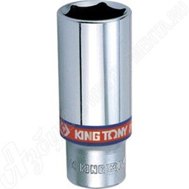 Головка торцевая глубокая шестигранная 3/8", 7/16", дюймовая, KING TONY, 323514S