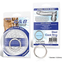 BlueLine Steel Cock Ring, 3,5 см
Стальное эрекционное кольцо