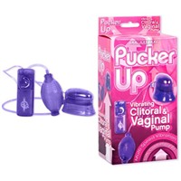 Doc Johnson Pucker Up, фиолетовыйВагинально-клиторальная помпа с вибрацией