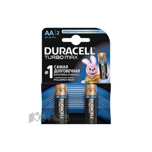 Батарея DURACELL АА/LR6-2BL TURBO Max бл/2