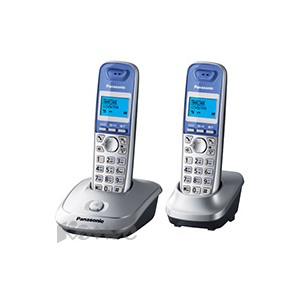 Телефон Panasonic KX-TG2512RUS серебристый,доп.трубка,АОН