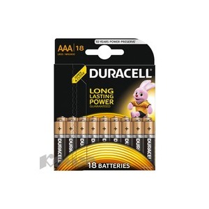 Батарея DURACELL ААA/LR03-18BL BASIC бл/18