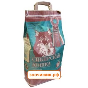 Древесный наполнитель Сибирская кошка "Лесной" для кошек 10л