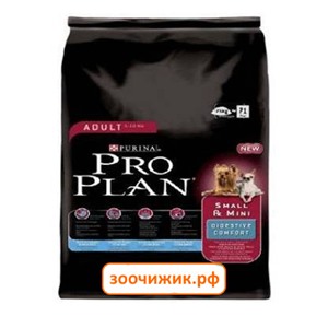Сухой корм Pro Plan для собак (для мелких пород с чувствительным пищеварением) индейка+рис (3 кг)