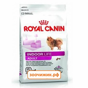 Сухой корм Royal Canin Indoor life Adult для собак малых пород от 10 меясцев до 8 лет (вес взрослой собаки до 10 кг) (3 кг)