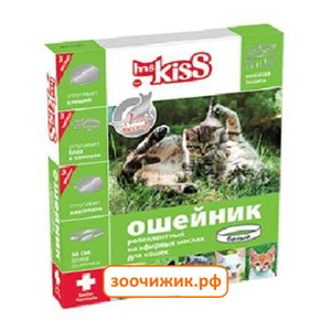 Ошейник Ms.Kiss репеллентный от блох, клещей, комаров (3 мес), 38см белый для кошек