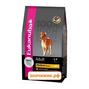 Сухой корм Eukanuba для собак (средних пород) 15 кг.