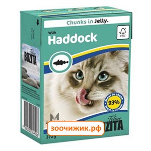 Консервы Bozita для кошек кусочки в желе морская рыба (Tetra Pak) (370 гр)