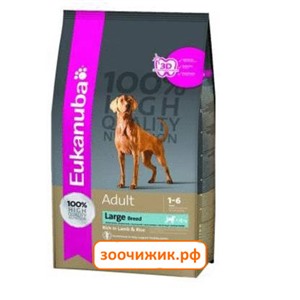 Сухой корм Eukanuba для собак (крупных пород) ягнёнок+ рис (12 кг)