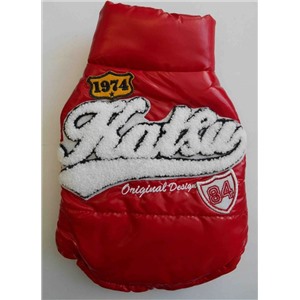 Катсу Куртка "Лакки" теплая двустронняя, разм.S (26х40х21см), красная/чёрная