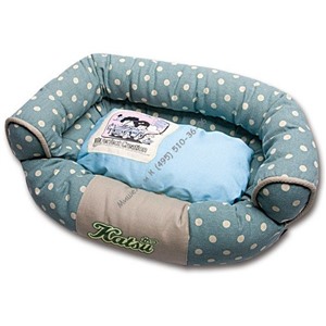 Катсу Лежак -диван "Фьюжн"   голубой (разм.М)  75х50х20(cm)