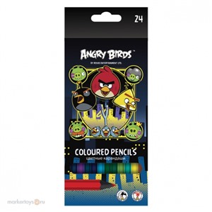 Карандаши цветные 24 цв. Angry Birds 07054903
