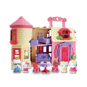 Игровой набор 003897НК Загородный дом 4 фигурки,аксесс. Hello Kitty 