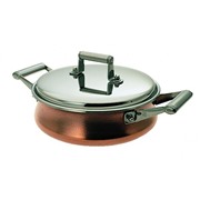   Сотейник с крышкой Serafino Zani Genesis 28см из стали 18/10 с медным покрытием