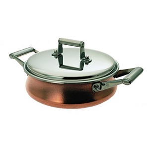   Сотейник с крышкой Serafino Zani Genesis 28см из стали 18/10 с медным покрытием