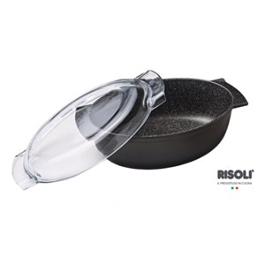  risoli Литая утятница с крышкой Risoli Granit 36х24см