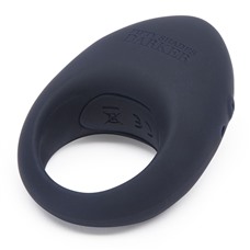 Тёмно-синее эрекционное кольцо Release Together USB Rechargeable Cock Ring