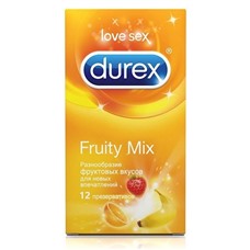 Презервативы с фруктовыми вкусами Durex Fruity Mix - 12 шт.