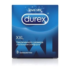 Презервативы увеличенного размера Durex XXL - 3 шт.