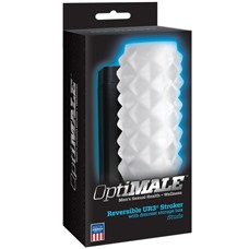 Прозрачный мастурбатор OptiMALE Reversible ULTRASKYN Stroker Studs Frost