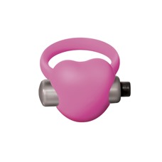 Эрекционное виброколечко Emotions Heartbeat, 4см