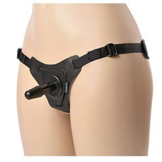 Чёрные трусики с плугом HARNESS Trapper