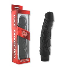Чёрный вибратор-реалистик Perfect Pleasure Vibe - 22 см.