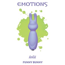 Фиолетовый мини-вибратор с ушками Emotions Funny Bunny Lavender