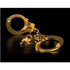Золотистые наручники Metal Cuffs
