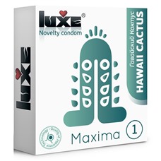 Презерватив Luxe Maxima WHITE  Гавайский Кактус  - 1 шт.