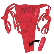 Красные вибротрусики Remote Control Panty Vibe