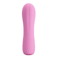 Нежно-розовый мини-вибратор Alice - 11,6 см.