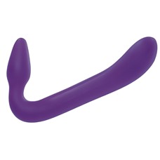 Фиолетовый безремневой страпон из силикона Love Rider Strapless Strap-On - 20,3 см.