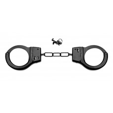 Чёрные металлические наручники SHOTS TOYS Black
