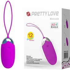 Виброяичко «Benson» с зарядкой от USB от Baile, 7.5 см