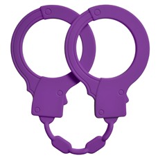 Фиолетовые силиконовые наручники Stretchy Cuffs Purple