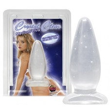Втулка анальная Crystal Clear Medium, 11.5 см