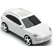 Портативная акустика Машинка Porsche Cayenne (S999) белая (USB,microSD,AUX)