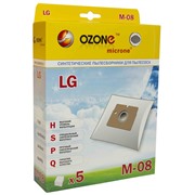 Мешки-пылесборники OZON micron M-08 для LG ,синтетические, 5 шт