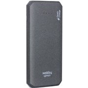Аккумулятор внешний Nobby Expert (PB-10-09) 10000 mAh асфал. 3A, 1 USB, QC3.0, входы micro и USB-C