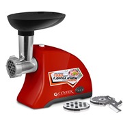 Мясорубка CENTEK CT-1609 красный 1550Вт, реверс, 2 диска, стальной нож и узлы