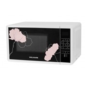 СВЧ печь WILLMARK  WMO-236 DBW белый  20л, 700Вт, электронное упр., цветы