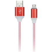 Кабель SmartBuy (iK-12ss red) micro USB Led индикация 1 м