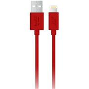 Кабель BoraSCO (37969) Apple 8-pin красный, 1 м, (упаковка zip lock)