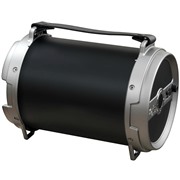 Портативная акустика Ginzzu GM-885B, 18W, черный. караоке/USB/SD/AUX/FM/Subwoofer