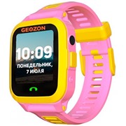 Умные часы GEOZON ACTIVE розовые IPS 1.44", IP67, GLONASS, GPS, Android, IOS